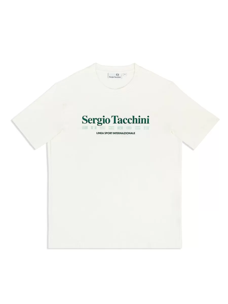 View All>Sergio Tacchini Monda T-Shirt- Gardenia