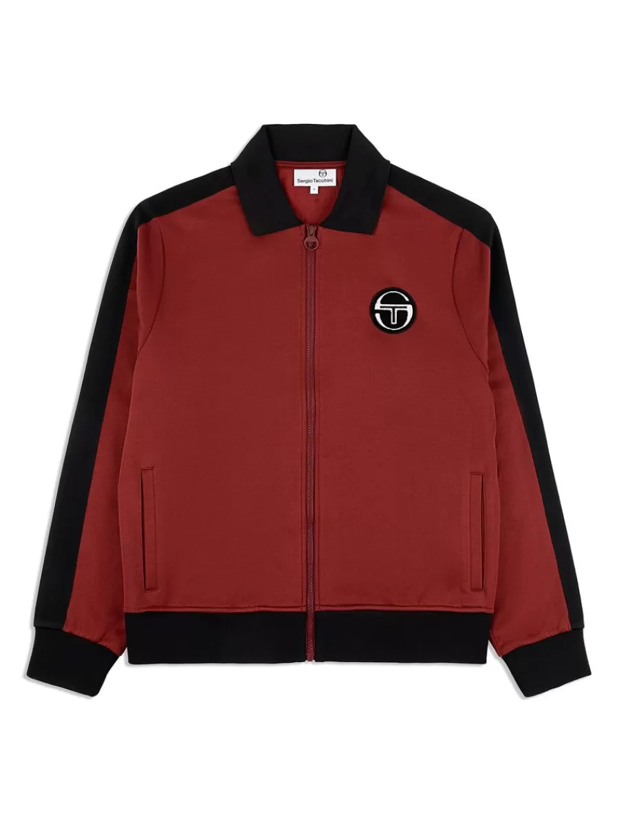 View All>Sergio Tacchini Monte Track Jacket Archivio- Merlot