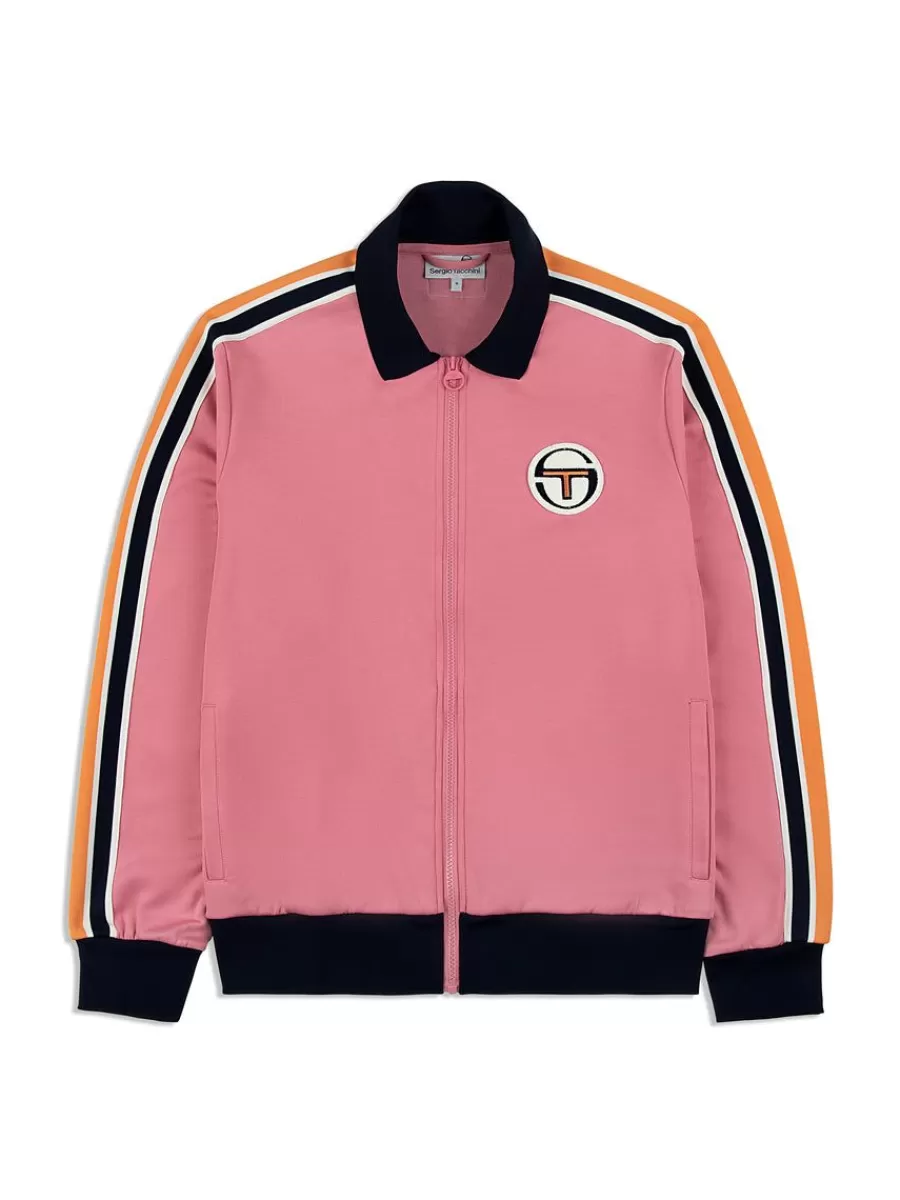 View All>Sergio Tacchini Monte Track Jacket Archivio- Wild Rose