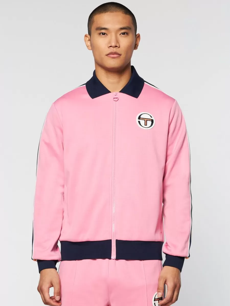 View All>Sergio Tacchini Monte Track Jacket Archivio- Wild Rose
