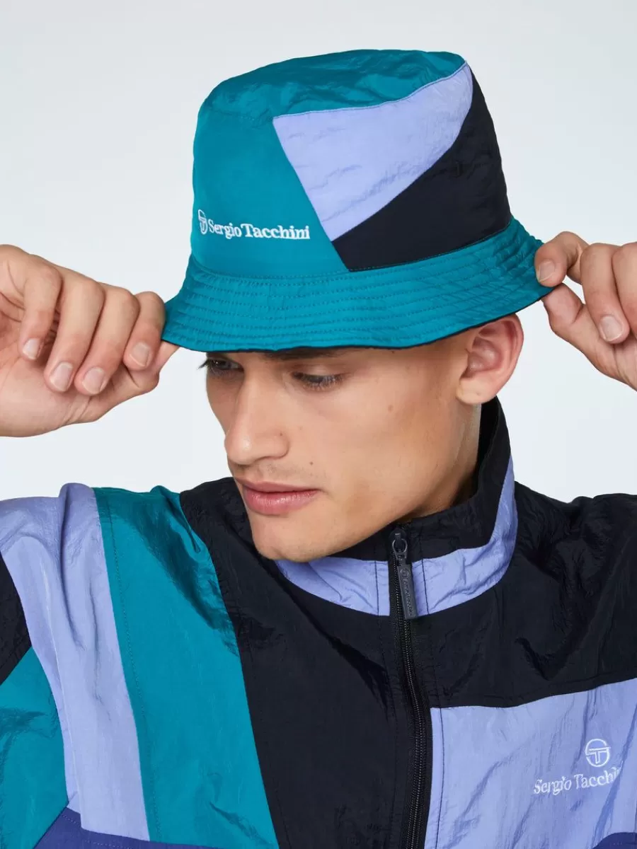 View All>Sergio Tacchini Mosaic Reversible Bucket Hat-Black/Multi