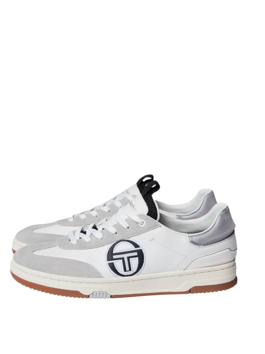 For The Court>Sergio Tacchini Neo Terrace Da Sneaker- White/ Antique White/ Raven