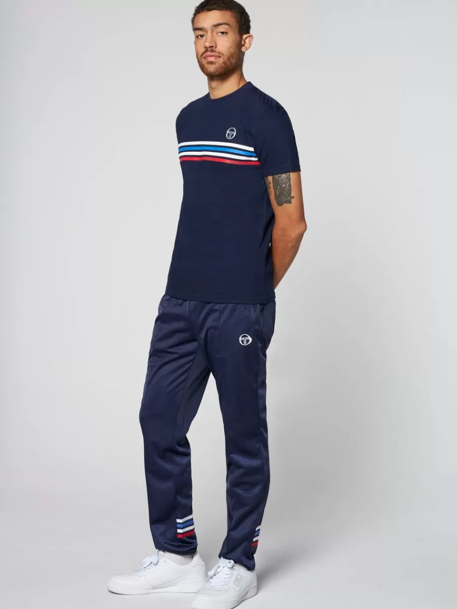 View All>Sergio Tacchini New Melfi Short Sleeve T-Shirt Archivio- Maritime Blue