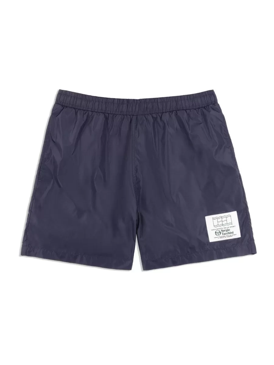 For The Court>Sergio Tacchini Onda Short- Maritime Blue