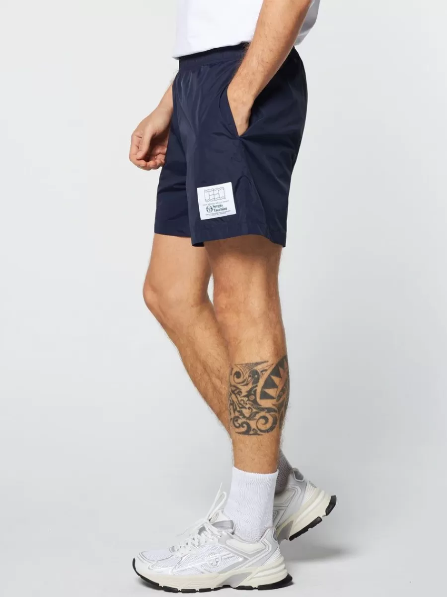 For The Court>Sergio Tacchini Onda Short- Maritime Blue