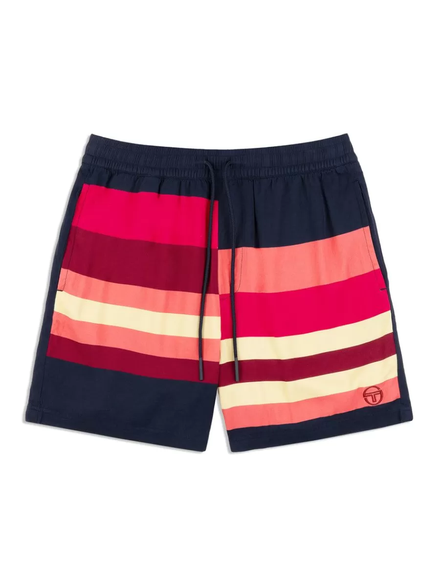View All>Sergio Tacchini Pennellata Short- Maritime Blue/ Multi