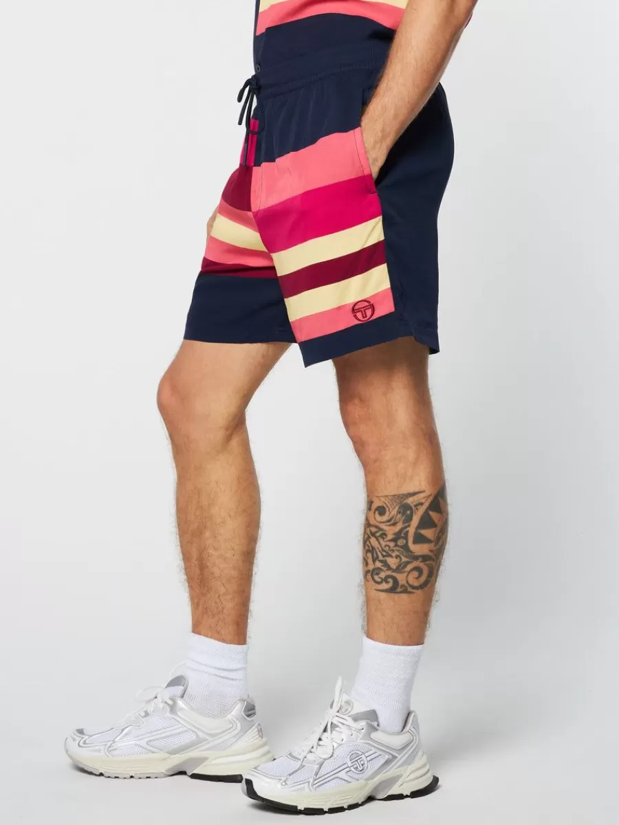 View All>Sergio Tacchini Pennellata Short- Maritime Blue/ Multi
