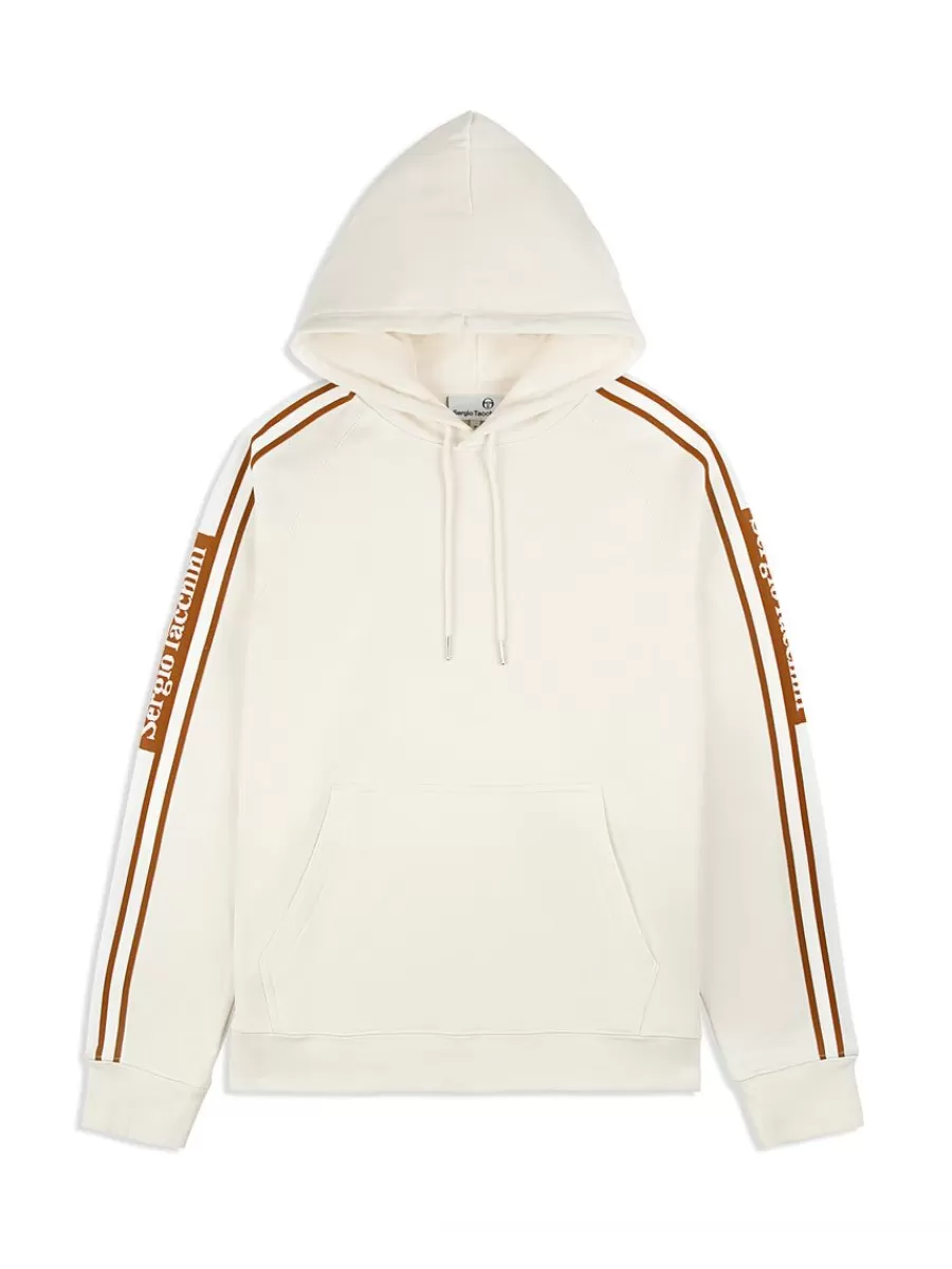 View All>Sergio Tacchini Pereto Tape Hoodie- Gardenia