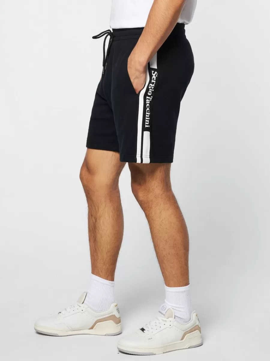 View All>Sergio Tacchini Pereto Tape Short- Black Beauty