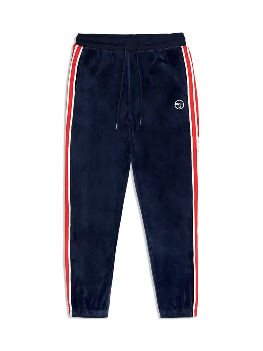 View All>Sergio Tacchini Pereto Velour Track Pant- Maritime Blue