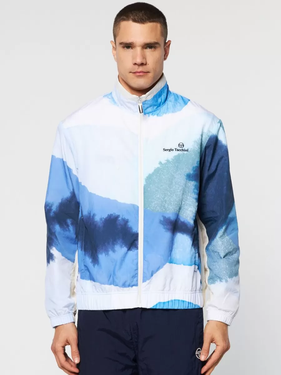 Tracksuits>Sergio Tacchini Spiaggia Track Jacket- Maritime Blue/ Multi