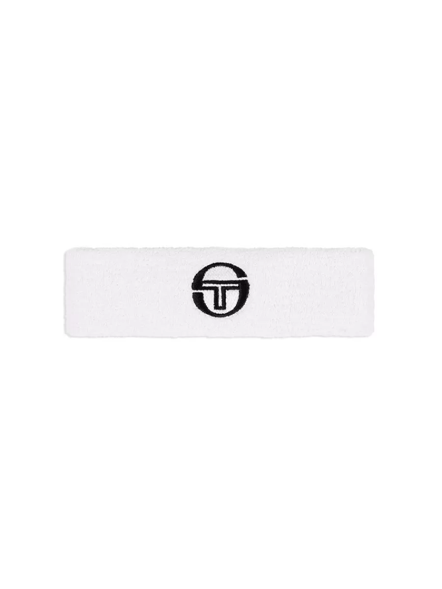 Headwear>Sergio Tacchini Tennis Headband- White