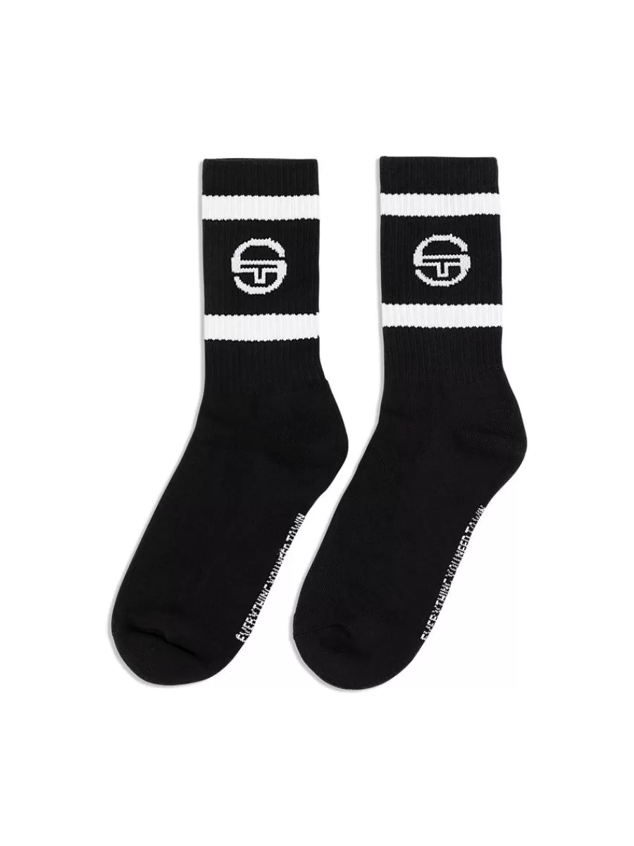 Socks>Sergio Tacchini Tennis Sock- Black