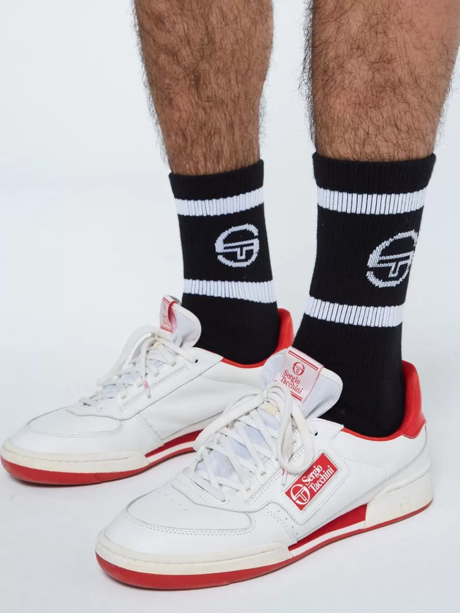 Socks>Sergio Tacchini Tennis Sock- Black