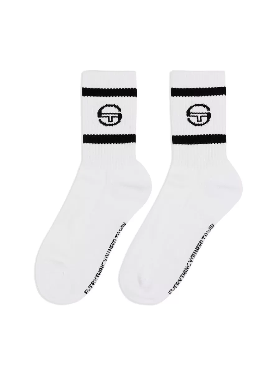 Socks>Sergio Tacchini Tennis Sock- White