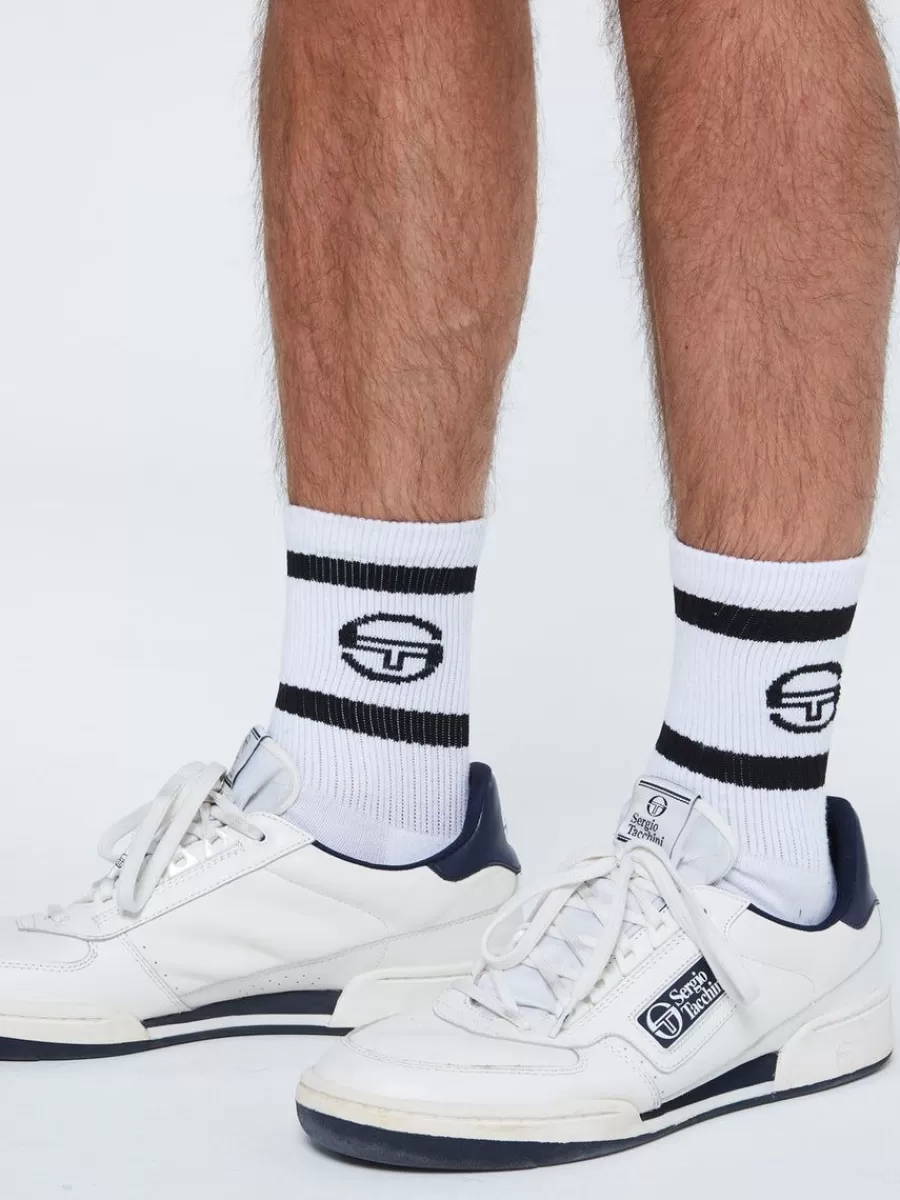 Socks>Sergio Tacchini Tennis Sock- White