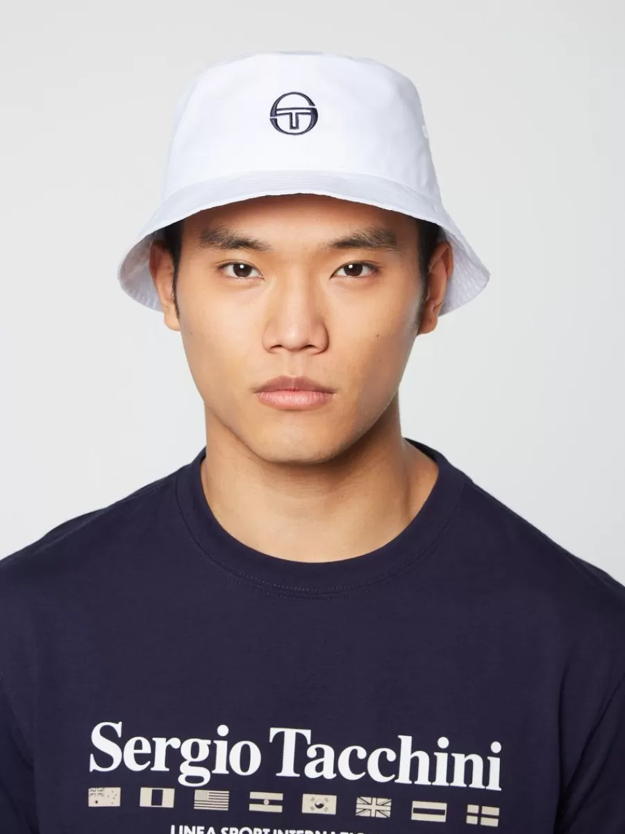 View All>Sergio Tacchini Vacanza Bucket Hat- Brilliant White