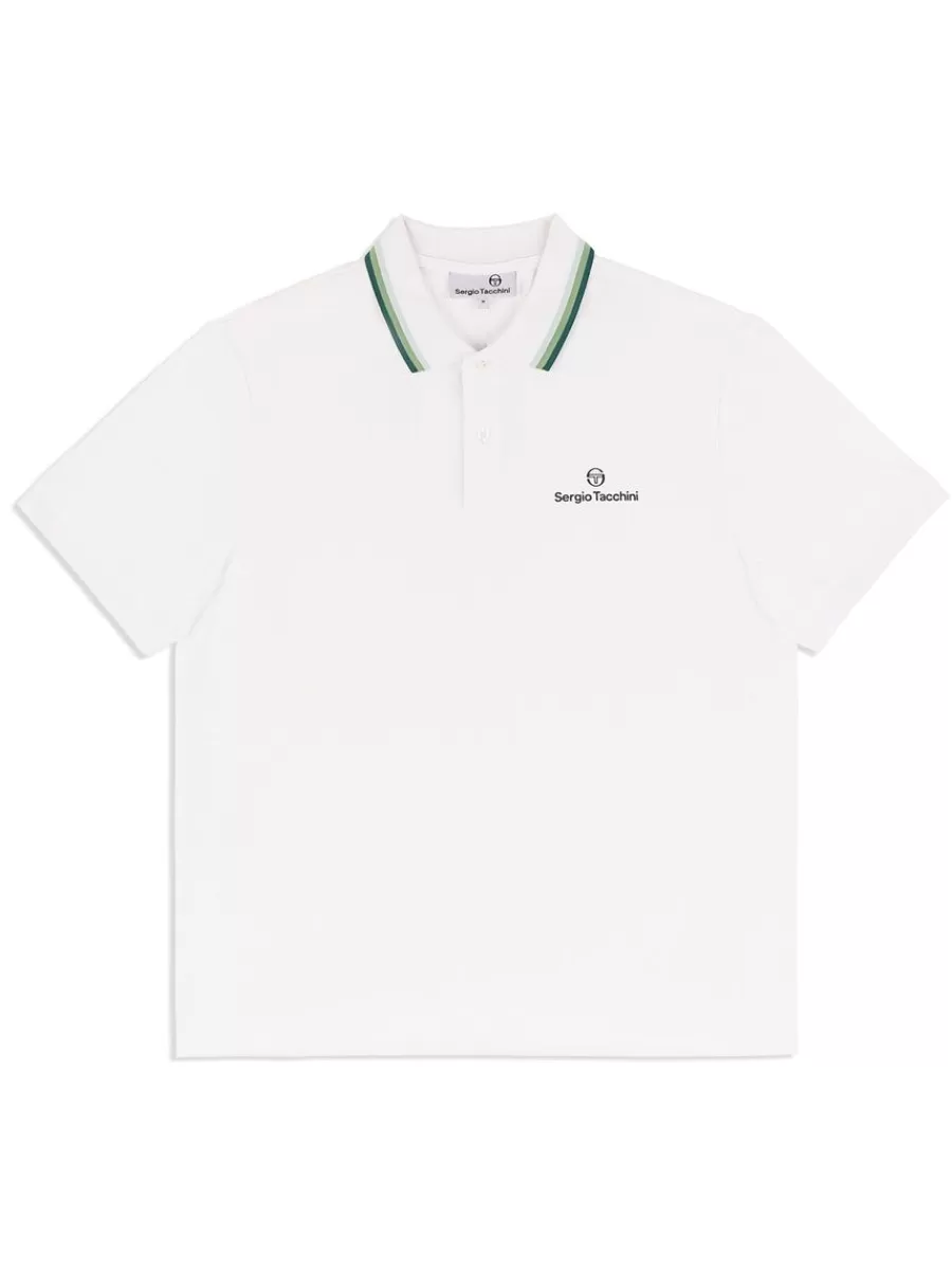 View All>Sergio Tacchini Veloce Polo- Brilliant White