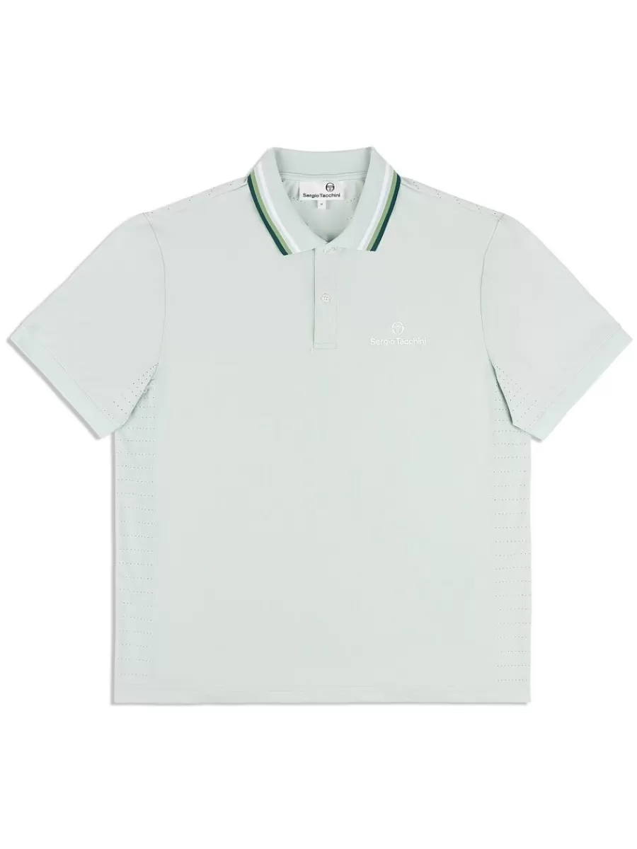 View All>Sergio Tacchini Veloce Polo- Surf Spray