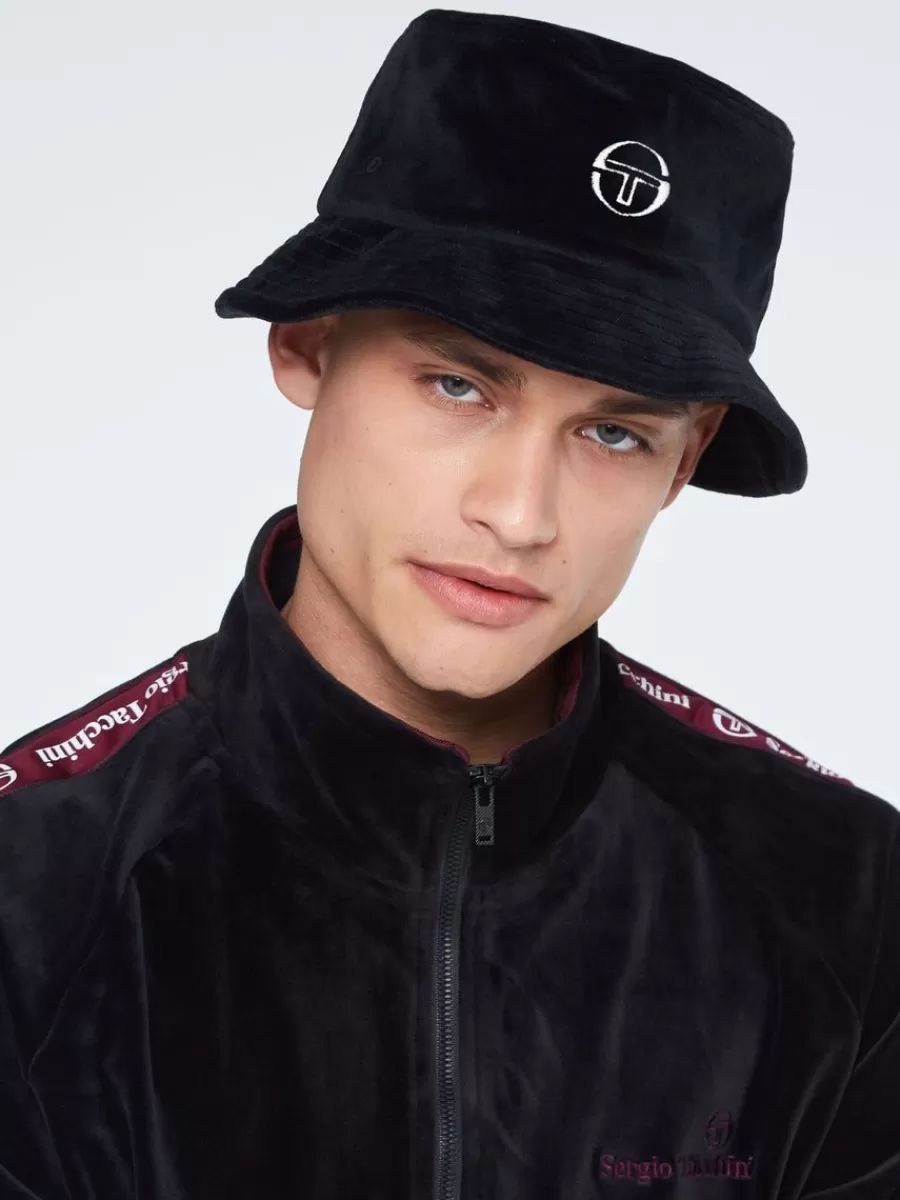 View All>Sergio Tacchini Velour Bucket Hat-Black