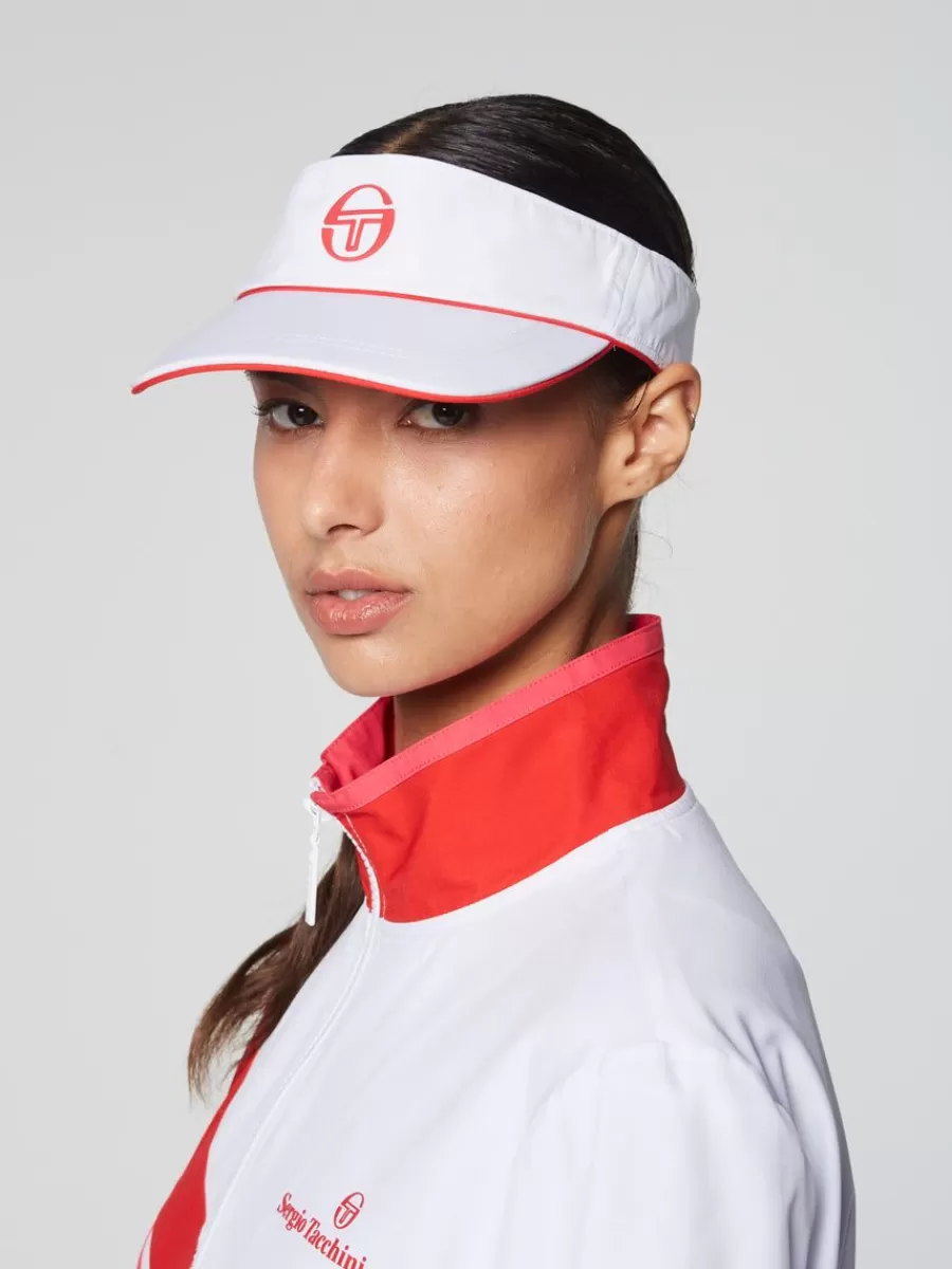 View All>Sergio Tacchini Vigentino Tennis Visor- Adrenaline Rush