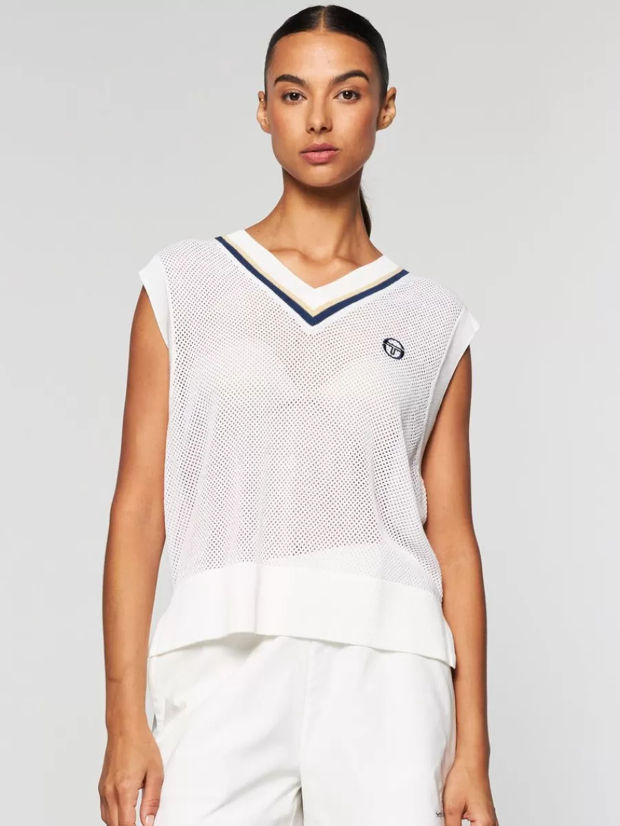 View All>Sergio Tacchini Women'S Damarindo Vest- Gardenia