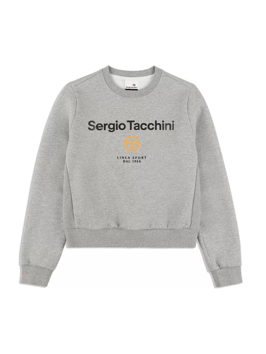 For The Court>Sergio Tacchini Women'S Linea Sport Crewneck- Heather Grey