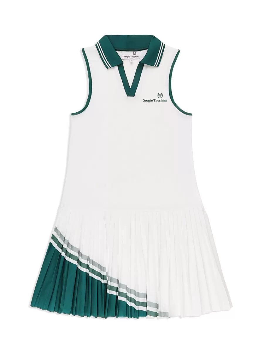 Dresses>Sergio Tacchini Women'S Monza Tennis Dress- Brilliant White