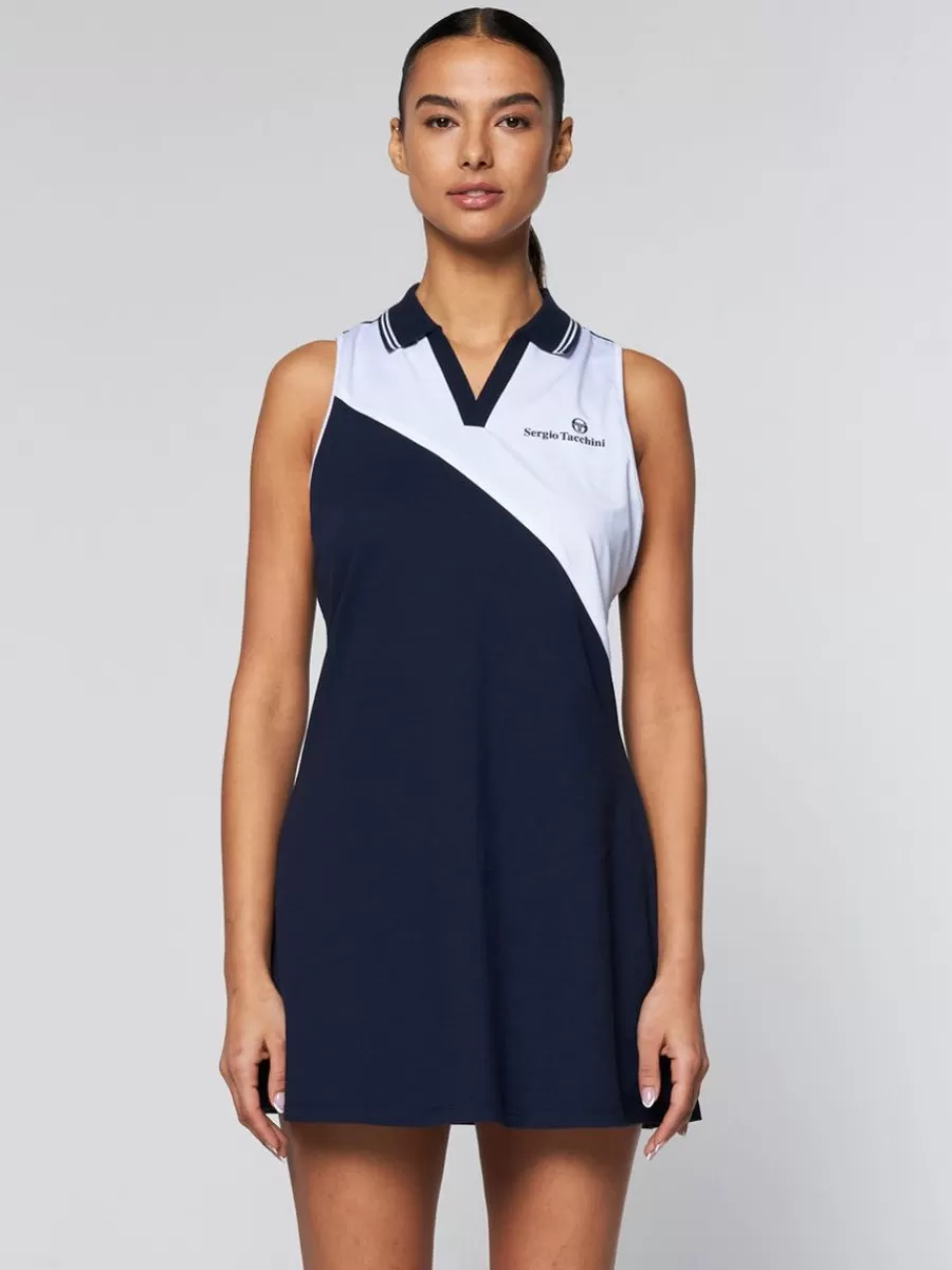 Dresses>Sergio Tacchini Women'S Vigentino Tennis Dress- Maritime Blue