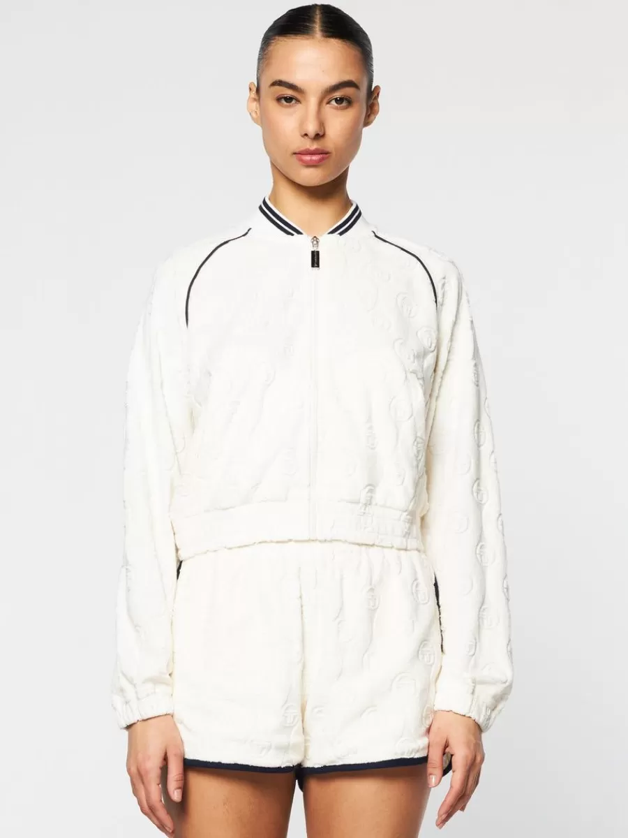 For The Court>Sergio Tacchini Zona Track Jacket- Gardenia